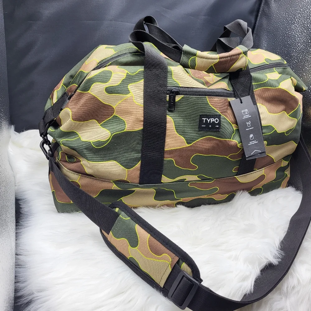 Camo duffle bag